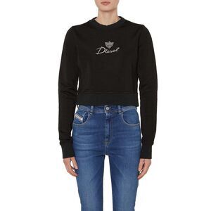 Diesel Womens/Ladies Slimmy Crew Neck Sweatshirt / Black